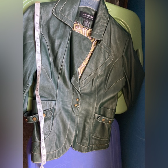 Green Leather Jacket - Picture 8 of 15
